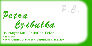 petra czibulka business card